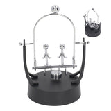 Perpetual Motion Machine Couples Swing Shape Iron Art Electroplating Perpetual Motion Model for Office Desk