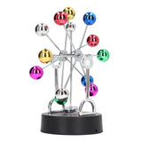 Perpetual Motion Machine USB Battery Dual Use Ferris Wheel Balance Toy Tabletop Decorative Ornaments - Top-Down View