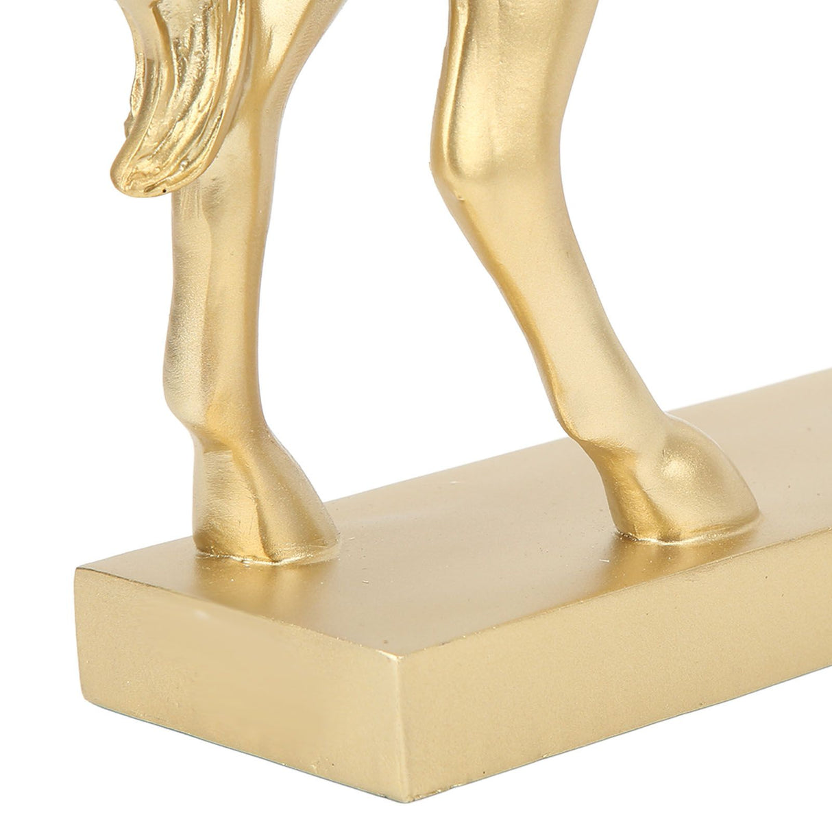 Golden Horse Decor Animal Art Horse Figurine and Statue Ornament for Home Office