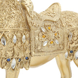 Golden Horse Decor Animal Art Horse Figurine and Statue Ornament for Home Office