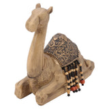 Camel Statue Durable Resin Flat Bottom Retro Style Exquisite Luster Camel Ornament for Home Office Decoration