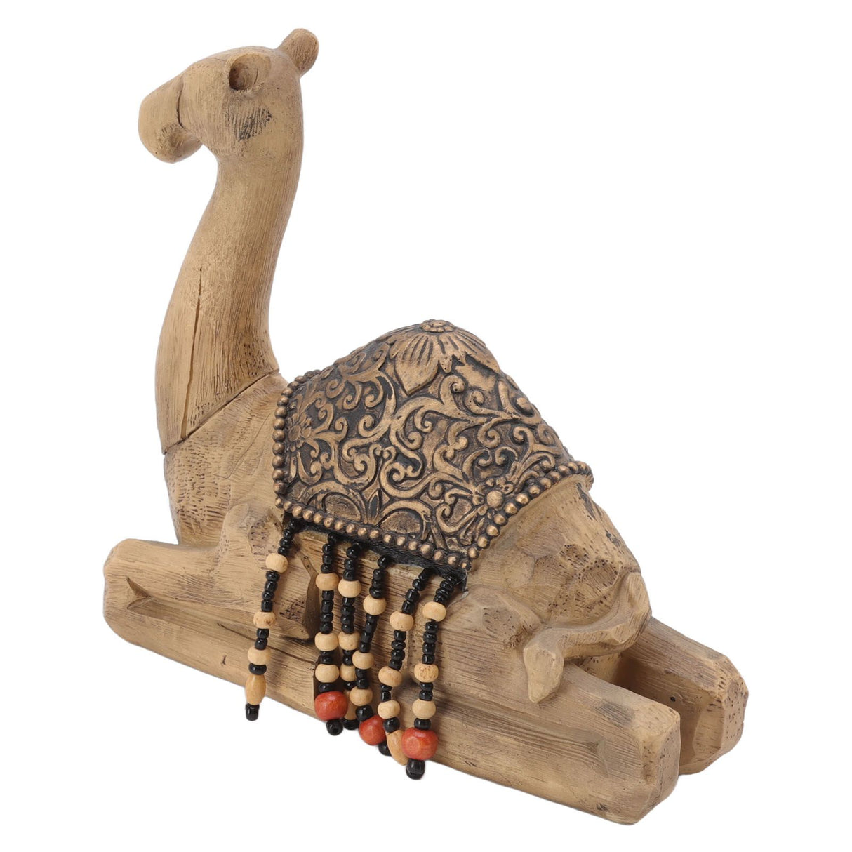 Camel Statue Durable Resin Flat Bottom Retro Style Exquisite Luster Camel Ornament for Home Office Decoration