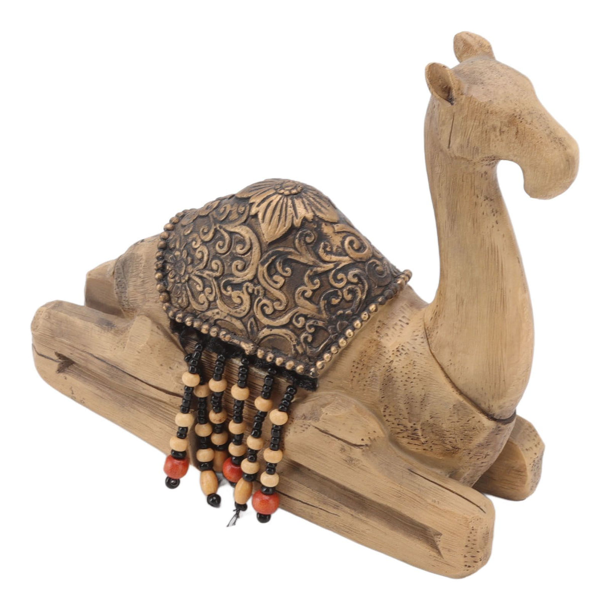 Camel Statue Durable Resin Flat Bottom Retro Style Exquisite Luster Camel Ornament for Home Office Decoration