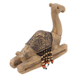 Camel Statue Durable Resin Flat Bottom Retro Style Exquisite Luster Camel Ornament for Home Office Decoration