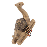 Camel Statue Durable Resin Flat Bottom Retro Style Exquisite Luster Camel Ornament for Home Office Decoration