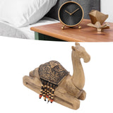 Camel Statue Durable Resin Flat Bottom Retro Style Exquisite Luster Camel Ornament for Home Office Decoration - Extra Image