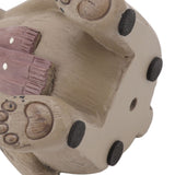 Scarf Bear Ornament Exquisite Workmanship Resin Bear Statue with Antislip Soft Rubber Pad for Living Room Porch - Extra Image