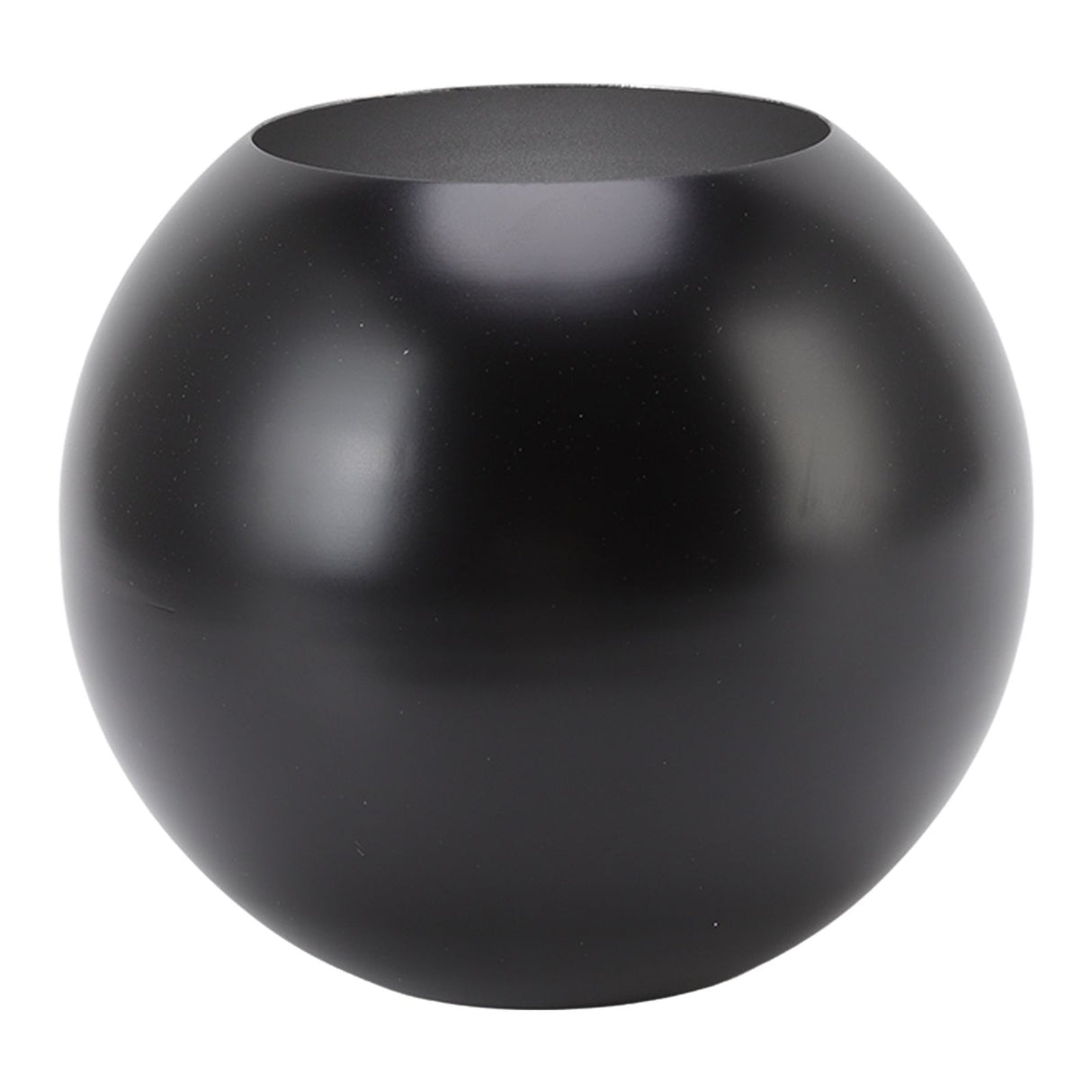 Round Vase Nordic Style Modern Stainless Steel Small Flower Vase Ornament Living Room Office Table Decoration Matte Black