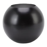 Round Vase Nordic Style Modern Stainless Steel Small Flower Vase Ornament Living Room Office Table Decoration Matte Black