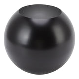 Round Vase Nordic Style Modern Stainless Steel Small Flower Vase Ornament Living Room Office Table Decoration Matte Black - Side View