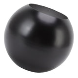 Round Vase Nordic Style Modern Stainless Steel Small Flower Vase Ornament Living Room Office Table Decoration Matte Black - Rear View