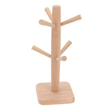 Coffee Cup Holder Beech Furrow Design in Bulk Mug Tree Cup Storage Rack for Kitchen Home - Side View