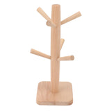 Coffee Cup Holder Beech Furrow Design in Bulk Mug Tree Cup Storage Rack for Kitchen Home - Rear View