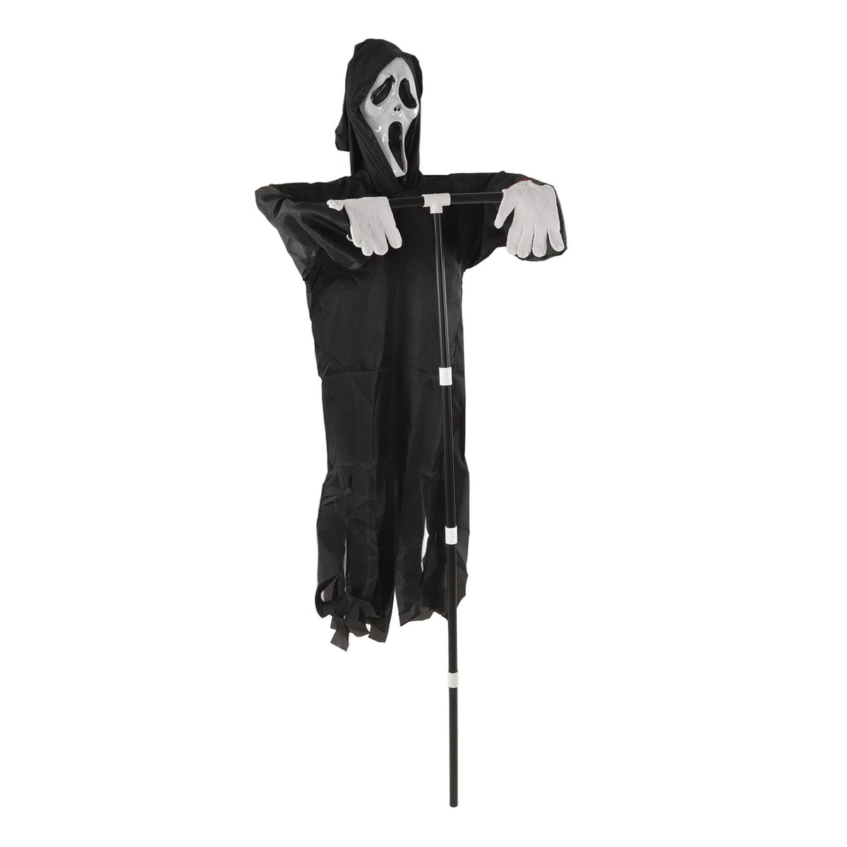 Scream Scarecrow Polyester PVC with Detachable Pole Garden Ghostface Decoration for Halloween Rural Protection