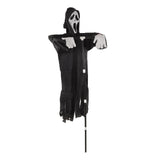 Scream Scarecrow Polyester PVC with Detachable Pole Garden Ghostface Decoration for Halloween Rural Protection