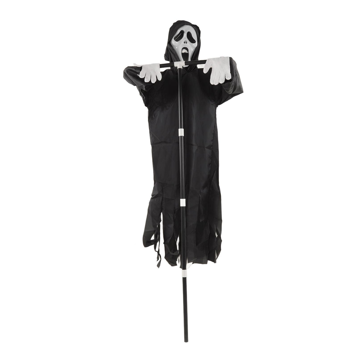 Scream Scarecrow Polyester PVC with Detachable Pole Garden Ghostface Decoration for Halloween Rural Protection