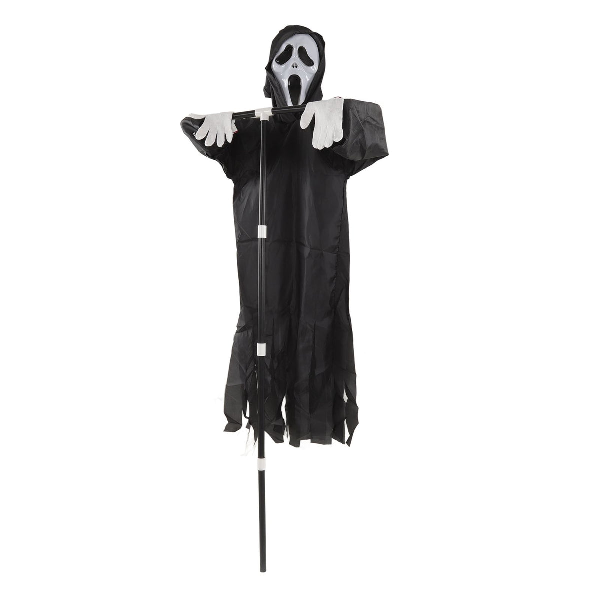 Scream Scarecrow Polyester PVC with Detachable Pole Garden Ghostface Decoration for Halloween Rural Protection