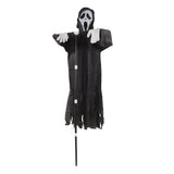 Scream Scarecrow Polyester PVC with Detachable Pole Garden Ghostface Decoration for Halloween Rural Protection