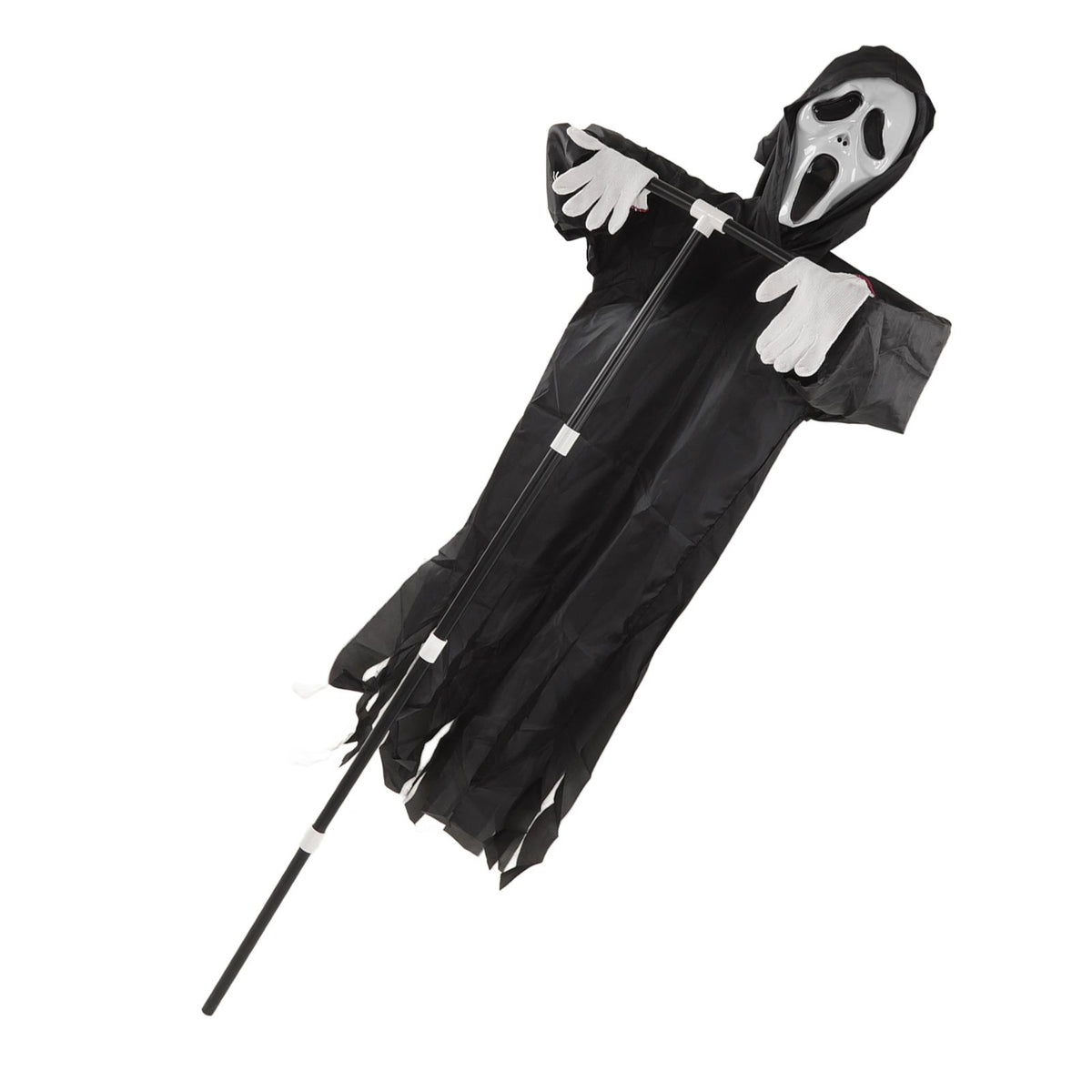 Scream Scarecrow Polyester PVC with Detachable Pole Garden Ghostface Decoration for Halloween Rural Protection