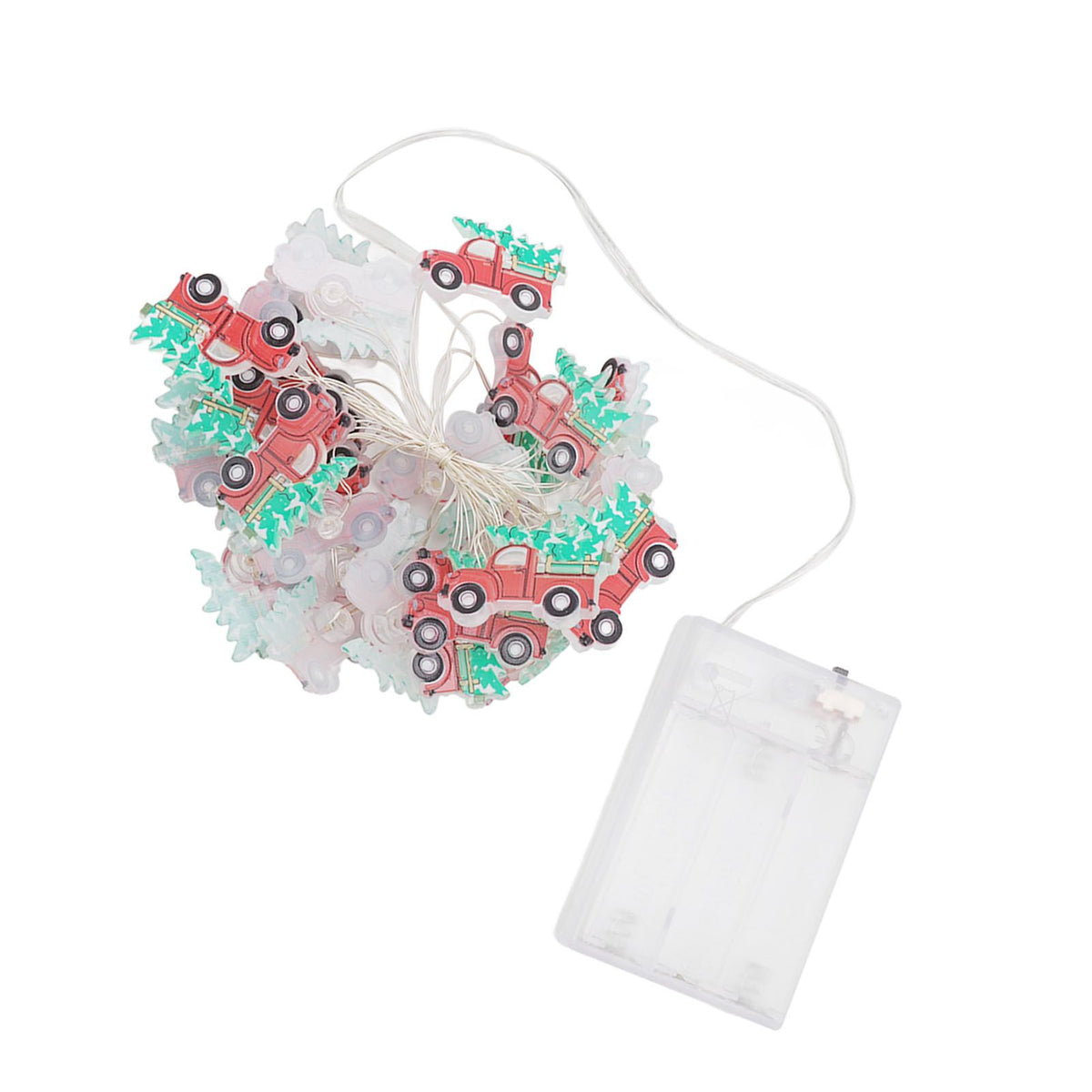Christmas Tree Farmhouse Truck String Lights Lightweight Christmas Red Truck Fairy Lights for Christmas Decoration
