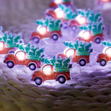 Christmas Tree Farmhouse Truck String Lights Lightweight Christmas Red Truck Fairy Lights for Christmas Decoration