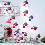Christmas Tree Farmhouse Truck String Lights Lightweight Christmas Red Truck Fairy Lights for Christmas Decoration
