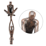 Lover Sculpture Ornament Resin Abstract Art Statue Couple Man Lifting Woman Dancing Figurine - Extra Image