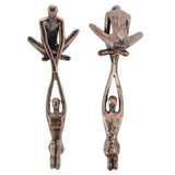 Lover Sculpture Ornament Resin Abstract Art Statue Couple Man Lifting Woman Dancing Figurine