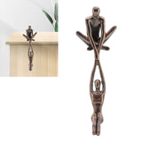 Lover Sculpture Ornament Resin Abstract Art Statue Couple Man Lifting Woman Dancing Figurine