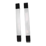 2 Sets Mobile Roller Bracket Furniture Raised Base Moving Wheels for Refrigerator Washing Machine Silver