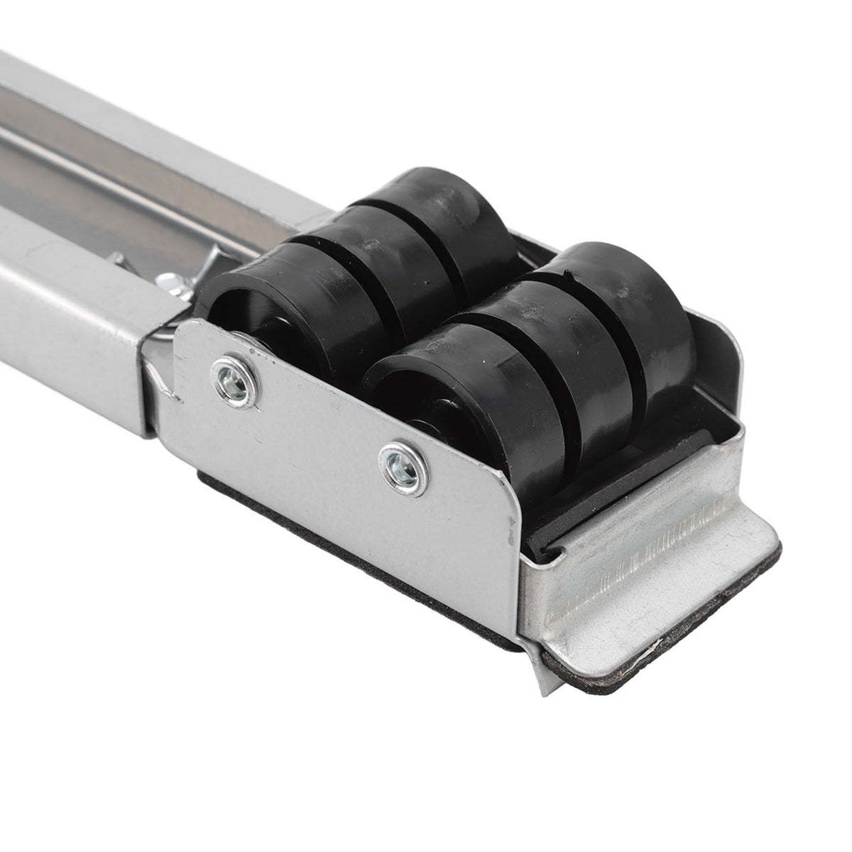 2 Sets Mobile Roller Bracket Furniture Raised Base Moving Wheels for Refrigerator Washing Machine Silver