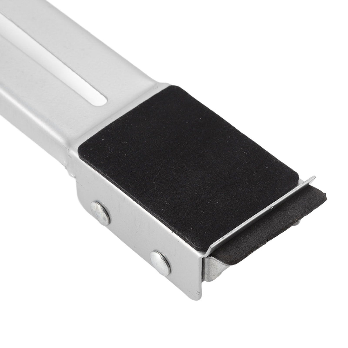 2 Sets Mobile Roller Bracket Furniture Raised Base Moving Wheels for Refrigerator Washing Machine Silver