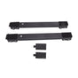 2 Sets Mobile Roller Bracket Furniture Raised Base Moving Wheels for Refrigerator Washing Machine Black