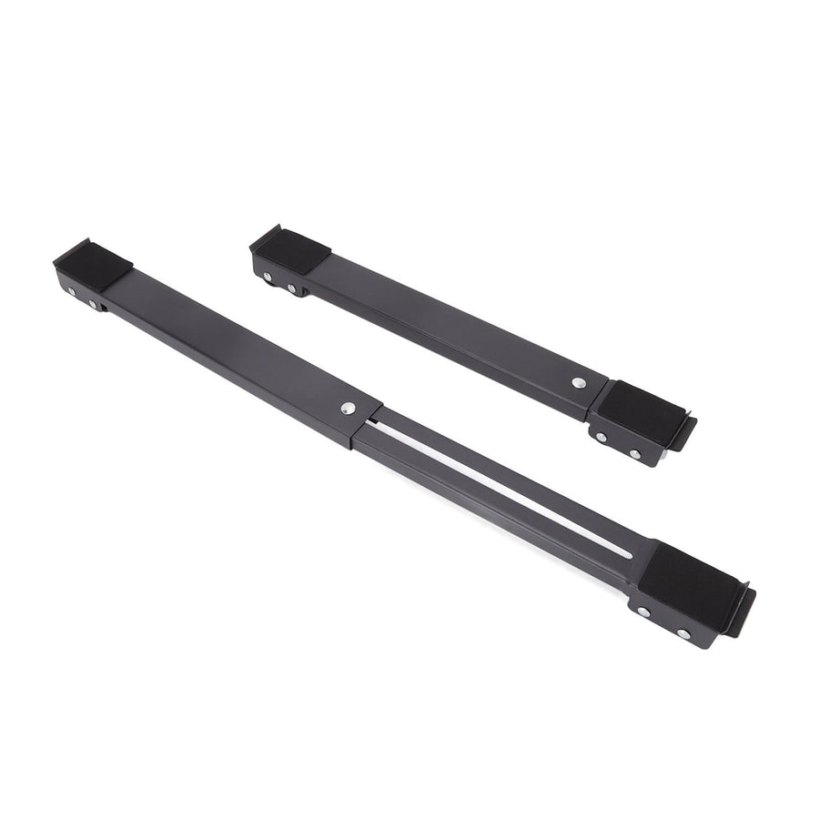 2 Sets Mobile Roller Bracket Furniture Raised Base Moving Wheels for Refrigerator Washing Machine Black