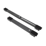 2 Sets Mobile Roller Bracket Furniture Raised Base Moving Wheels for Refrigerator Washing Machine Black