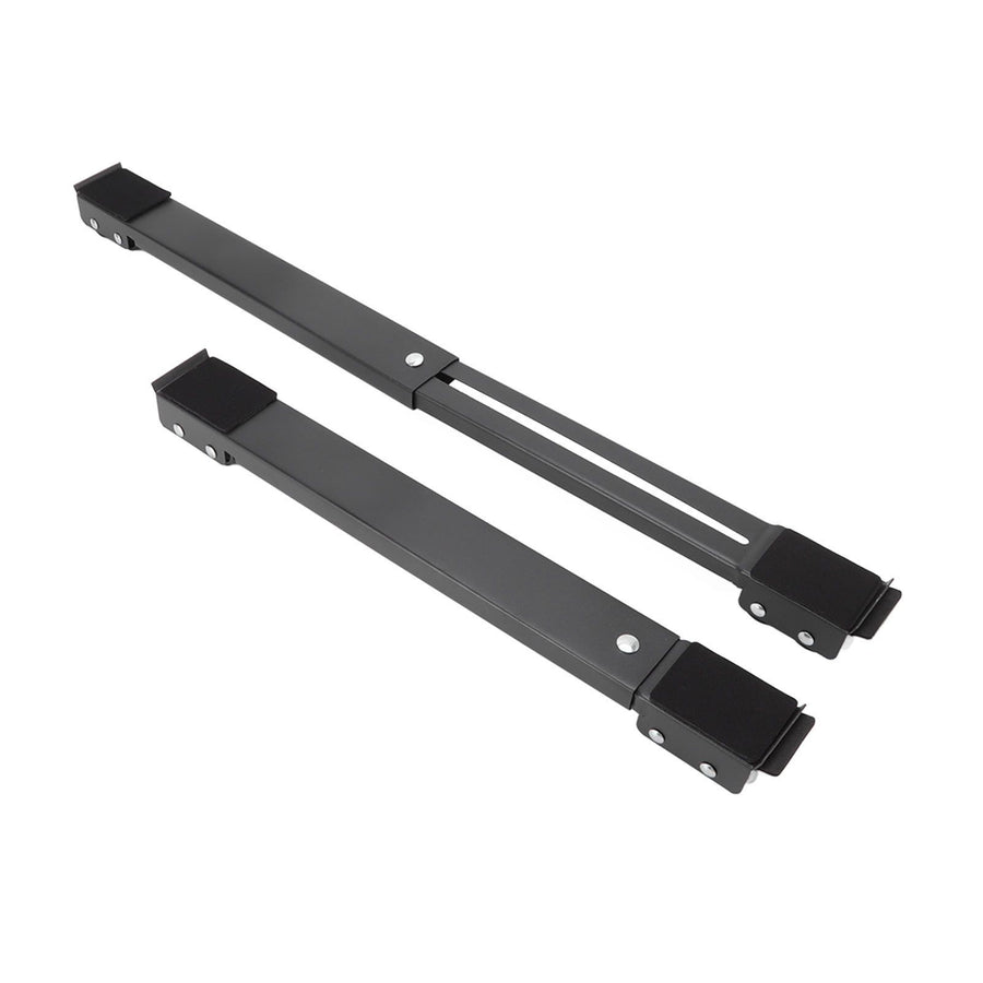 2 Sets Mobile Roller Bracket Furniture Raised Base Moving Wheels for Refrigerator Washing Machine Black
