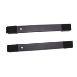 2 Sets Mobile Roller Bracket Furniture Raised Base Moving Wheels for Refrigerator Washing Machine Black
