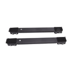 2 Sets Mobile Roller Bracket Furniture Raised Base Moving Wheels for Refrigerator Washing Machine Black