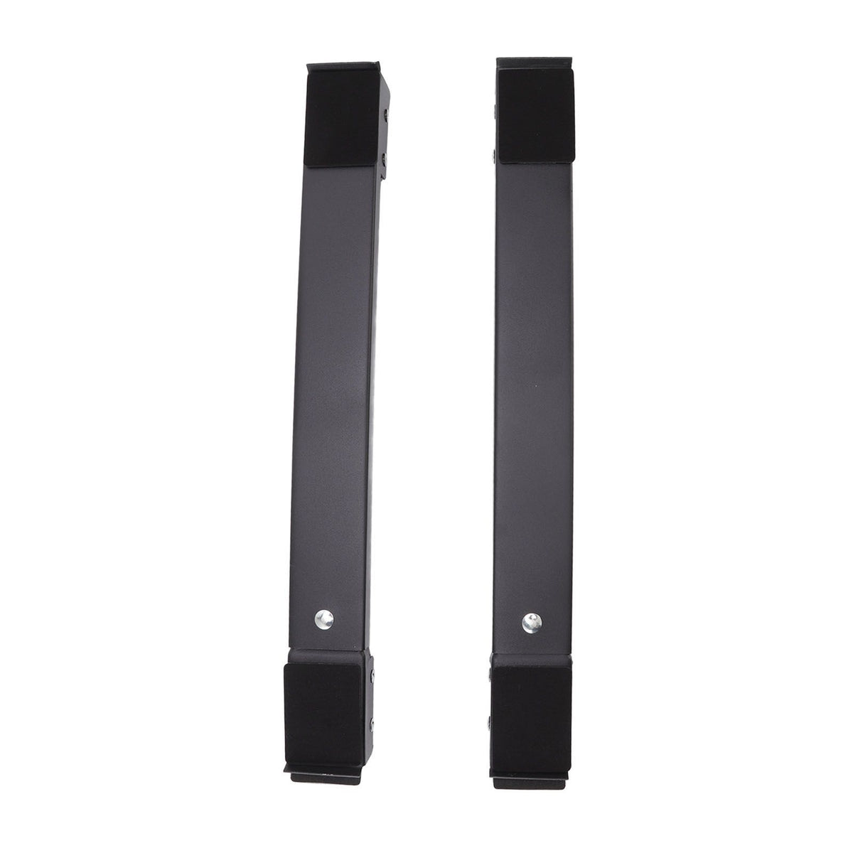 2 Sets Mobile Roller Bracket Furniture Raised Base Moving Wheels for Refrigerator Washing Machine Black