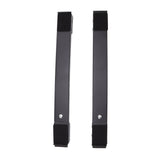 2 Sets Mobile Roller Bracket Furniture Raised Base Moving Wheels for Refrigerator Washing Machine Black - Extra Image