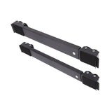 2 Sets Mobile Roller Bracket Furniture Raised Base Moving Wheels for Refrigerator Washing Machine Black - Extra Image
