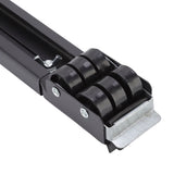 2 Sets Mobile Roller Bracket Furniture Raised Base Moving Wheels for Refrigerator Washing Machine Black - Extra Image