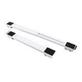 2 Sets Mobile Roller Bracket Furniture Raised Base Moving Wheels for Refrigerator Washing Machine White