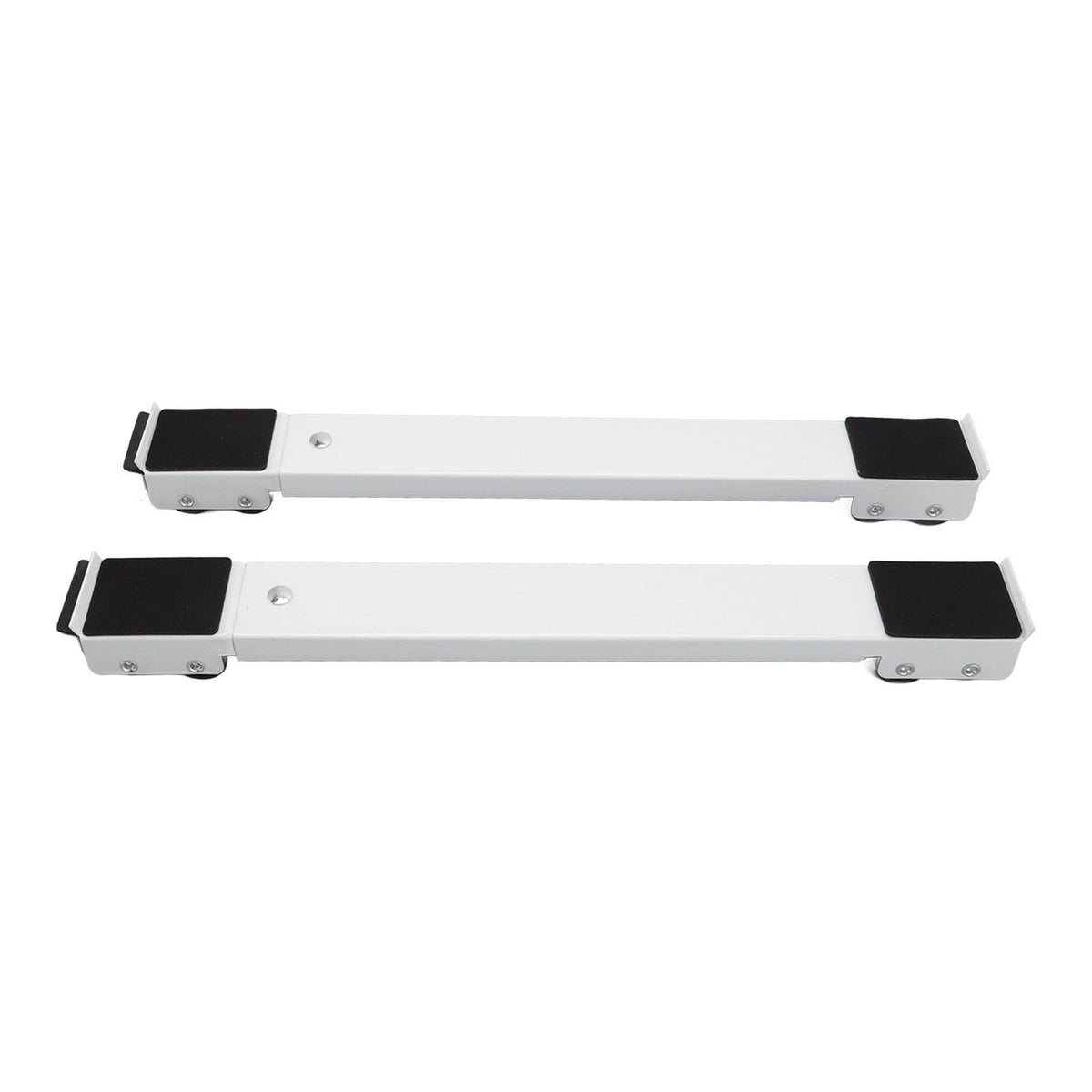 2 Sets Mobile Roller Bracket Furniture Raised Base Moving Wheels for Refrigerator Washing Machine White