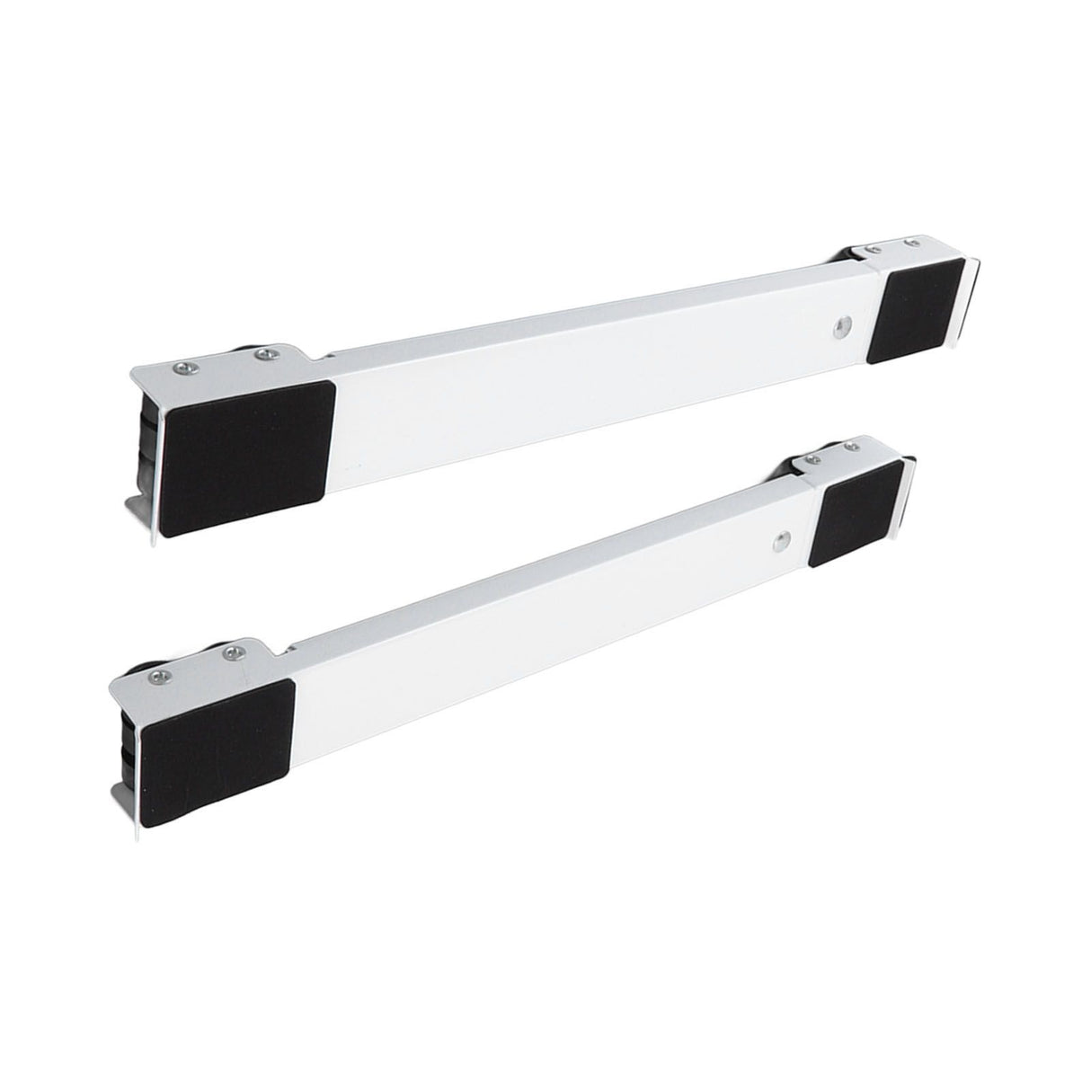 2 Sets Mobile Roller Bracket Furniture Raised Base Moving Wheels for Refrigerator Washing Machine White