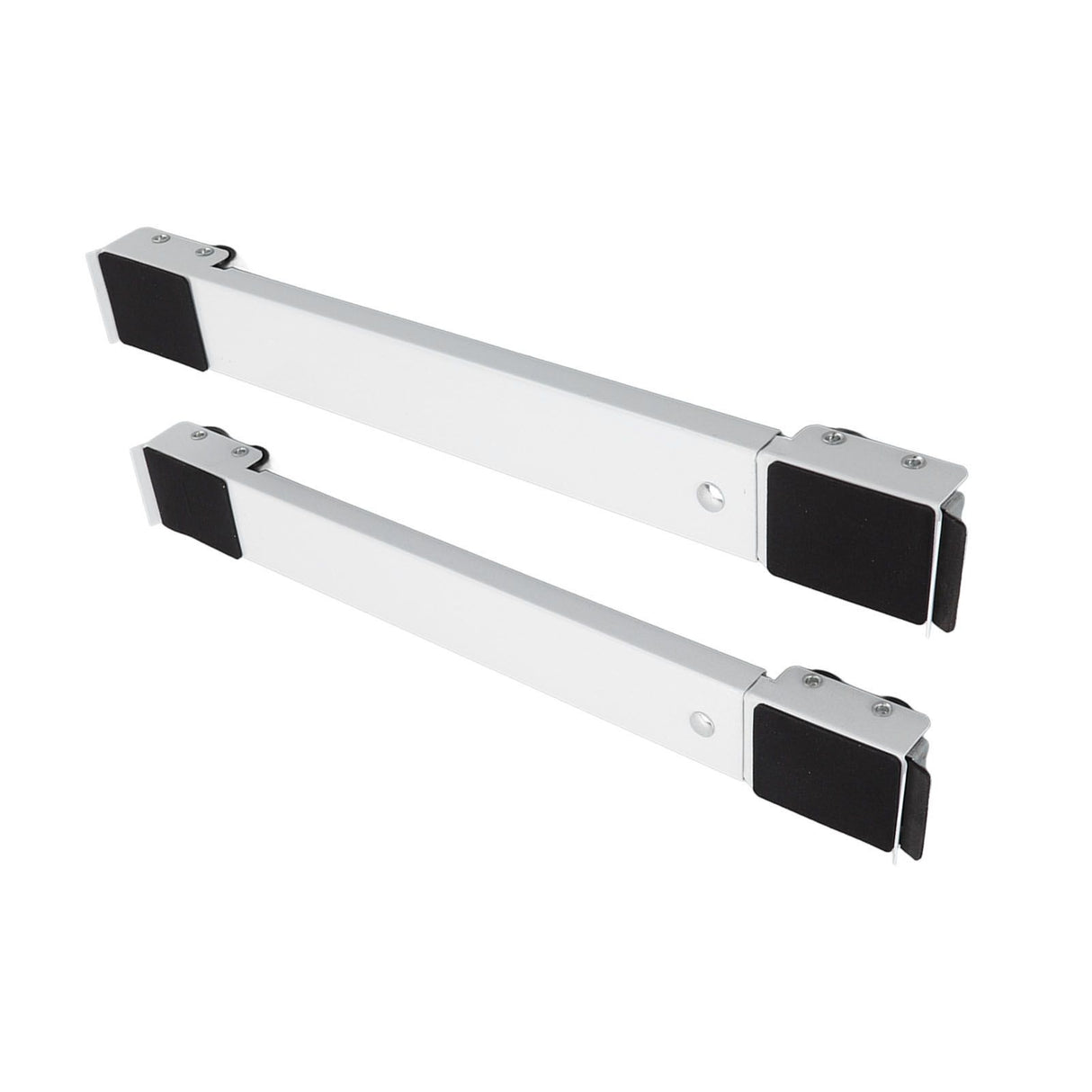 2 Sets Mobile Roller Bracket Furniture Raised Base Moving Wheels for Refrigerator Washing Machine White