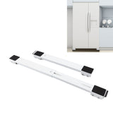 2 Sets Mobile Roller Bracket Furniture Raised Base Moving Wheels for Refrigerator Washing Machine White