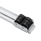 2 Sets Mobile Roller Bracket Furniture Raised Base Moving Wheels for Refrigerator Washing Machine White