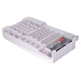 Battery Storage Box Soft Padding Battery Carrying Case with Capacity Test Instrument