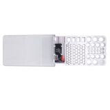 Battery Storage Box Soft Padding Battery Carrying Case with Capacity Test Instrument